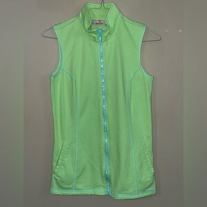 Quacker Factory Green zip front Vest size XXS
